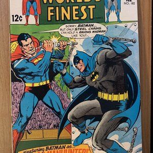 1969 High Grade #182 World’s Finest DC Comics Superman vs Batman Cover Manhunter